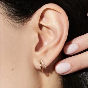 Beautiful 24 karat gold plated Ana Luisa earrings